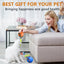Automatic Rolling Cat Ball With Fuzzy Tail, USB Rechargeable, Blue or Orange