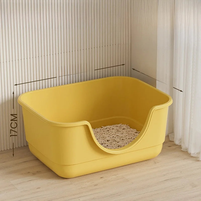 Large Size  Litter Box Full Enclosure with Sand for Kittens Poo