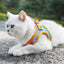Step-In Cat Harness and Leash Set, Breathable Mesh Vest With Reflective Edges
