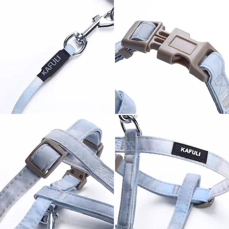 Gradient Cat Harness and Leash Set, Lightweight Strap Harness in 4 Colors