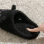 Plush Cat Slippers for Women and Men, Warm Fleece House Shoes