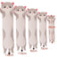 Gray Tabby Long Cat Plush, 20 Inch Squishy Cat Leg Pillow