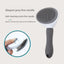 Self-Cleaning Oval Cat Brush, One-Button Fur Release, Pink, Blue or Gray