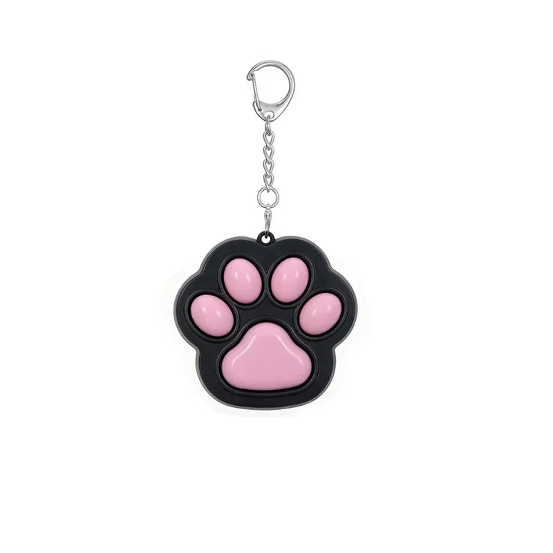 Cat Paw Clicker Fidget Keychain, Clicky Desk Fidget for Adults