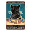 Oh My Eyes Black Cat Sign, Funny Bathroom Gift for Cat Owners