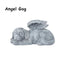 Cat Memorial Angel Statue, Sleeping Cat with Wings Figurine
