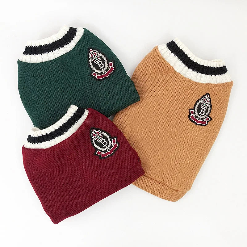 Knit Cat Sweater With Cute Animal Pattern, Cozy Cotton Pullover for Winter