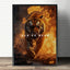 Mindset Is Everything Lion Poster, Motivational Canvas Print
