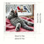Lazy Cat Diamond Painting Kit, Fluffy Kitten Watching Winter Birds