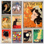 Vintage Paris Black Cat Poster Series, 1930s Style Canvas