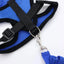 Red Mesh Cat Harness and Leash Set, Bright High-Visibility Vest With Reflective Trim