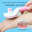 Self-Cleaning Oval Cat Brush, One-Button Fur Release, Pink, Blue or Gray