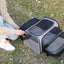 Double Expandable Cat Carrier Bag with Fold-Flat Design, S or L
