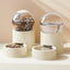 Bubble Gravity Cat Feeder or Water Dispenser, Clear Globe Refills the Bowl