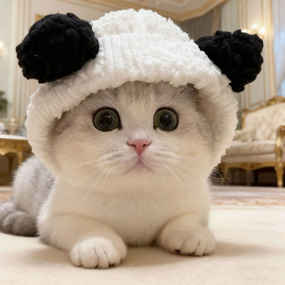 Шапка Panda за котки