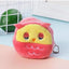 Orange Tabby Cat Face Coin Purse, Soft Plush Zipper Pouch, 4.9 Inches