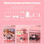 JINSERTA Cat Wallet Cat Ear Gaming Headphones – RGB Wired Headset with Mic, 50mm Drivers, 3.5mm Connection for PC & Phone