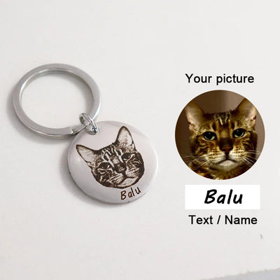Porte-clés maman chat