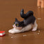 Miniature Resin Cat Figurine for Fairy Gardens and Dollhouses