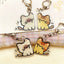 Peeking Cat Acrylic Keychain, Cute Doodle Kitty Bag Charm With Clasp