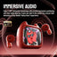 ZOMBIES CAT B19 Cat Wallet Bluetooth Earbuds – Mini TV Touchscreen Case, 13mm Drivers, ENC Mic & 30H Wireless Playtime