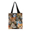 All-Over Kitten Print Tote Bag, Reusable Shopping Bag