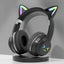 EOENKK Cat Wallet Bluetooth Headphones – Wireless Over-Ear Headset with 40mm Drivers, Memory Foam, Mic & Voice Assistant