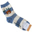 Cute Cartoon Bear Socks for Women, Cotton Blend Ankle Socks
