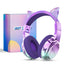 QearFun Cat Wallet Kids Bluetooth Headphones – Cat Ear & Unicorn Wireless Headset with Volume Limiting, 40mm Drivers & Mic