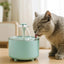 Clear Flower Cat Water Fountain, 1.5L USB Fountain With Adjustable Flow