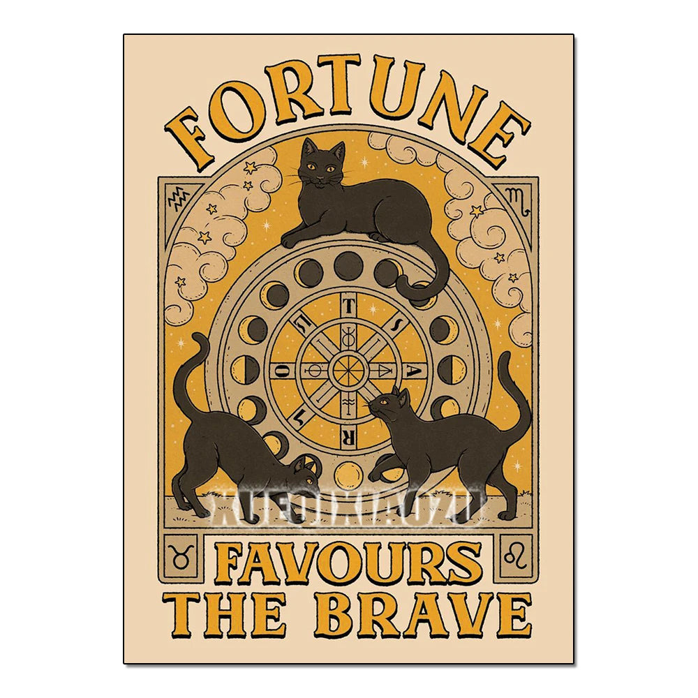 Cat Paw Tarot Card Diamond Painting Kit, Full Drill