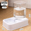 Gravity Cat Water Dispenser or Food Feeder, 1.2 L Waterer and 1.5 L Kibble Hopper