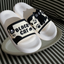 Black Cat Shower Slides for Women, Thick Cushioned EVA Sole