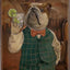 Cats and Wine Vintage Metal Sign, 8 x 12 Inch Bar Wall Decor
