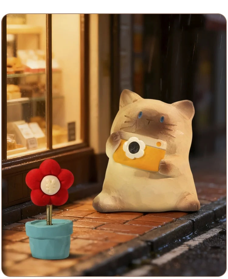 Siamese Cat Blind Box Figure, Cat Pai Daily Companion Series