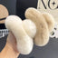 Large Plush Hair Claw Clip, Fuzzy Winter Hair Clip for Women