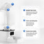6L Wi-Fi Automatic Cat Feeder With Dual Bowls, App-Controlled Food Dispenser