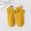 Embroidered Cat Ankle Socks for Women, Cute Mismatched AB Design