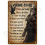 Retro Metal Tin Sign, 8 x 12 Inch Vintage Wall Plaque