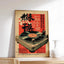 Affiches antiques d’aquarelle de chat japonais