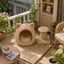 Miniature Cat Bed and Cat Tree Set for 1:12 Dollhouses