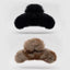 Large Plush Hair Claw Clip, Fuzzy Winter Hair Clip for Women