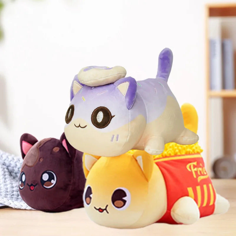 Bread Cat Plush, Soft Loaf and Sandwich Cat Plushie Doll
