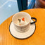 Hidden Kitten Cup and Saucer, Ceramic Coffee Cup With 3D Cat Inside