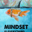 Mindset Is Everything Lion Poster, Motivational Canvas Print