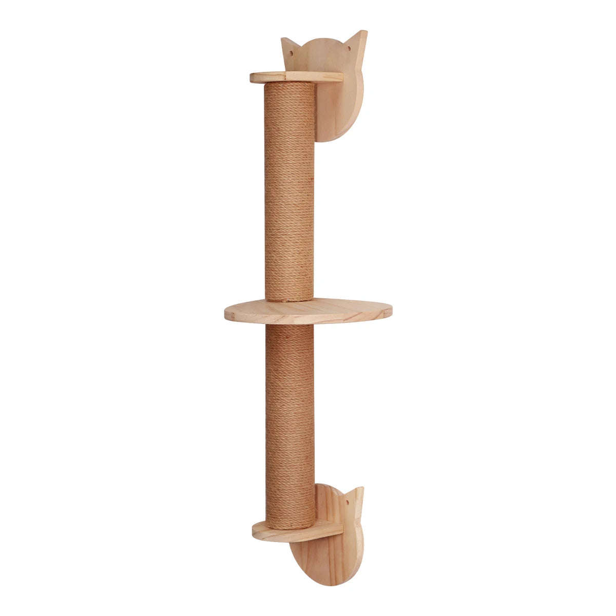 Wall-Mounted Cat Climbing Shelf Set with Bridge and Hammock
