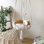 Handwoven Cotton Rope Cat Hammock Swing with Cushion