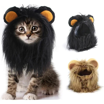 Lion Mane Wig for Cats, Funny Photo Prop for Social Media and Holiday Cards