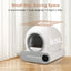 Smart Automatic Cat Litter Box – Self-Cleaning WiFi Litter Box with Odor Control, Weight Sensors & Large Waste Capacity