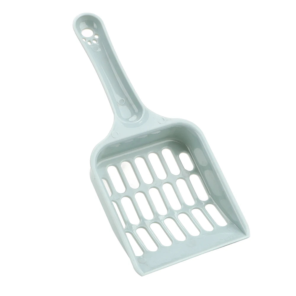 Open Cat Litter Pan With Removable Rim and Scoop, 15.7 Inch Litter Box
